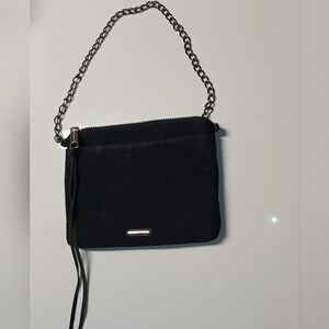 Rebecca Minkoff Jon Studded Black Nylon Crossbody Bag